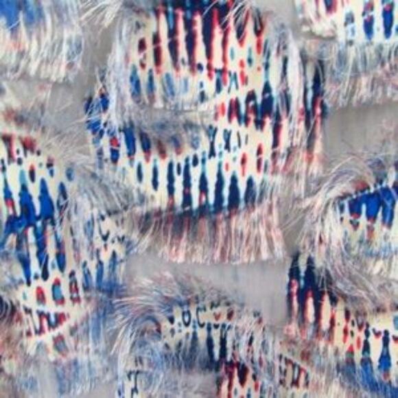 Andrew Marc Fuzzy Distressed Patriotic Election Day Shirt L 4th of July America - Picture 2 of 10